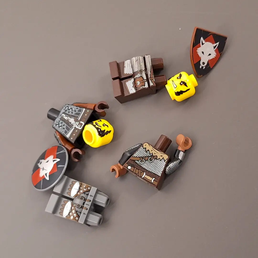 Castle Clad Bricks ABS09 plastic parts as waste example
